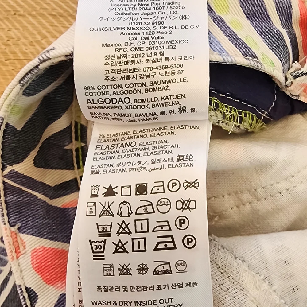 Roxy Surf Patterned Jeans coconut girl indie sleaze tribal normcore hipster